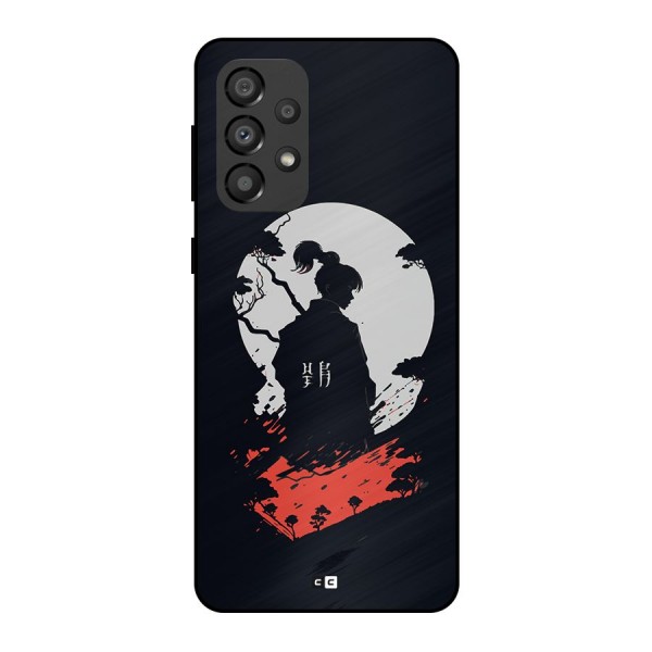 Japanese Warrior Metal Back Case for Galaxy A33 5G