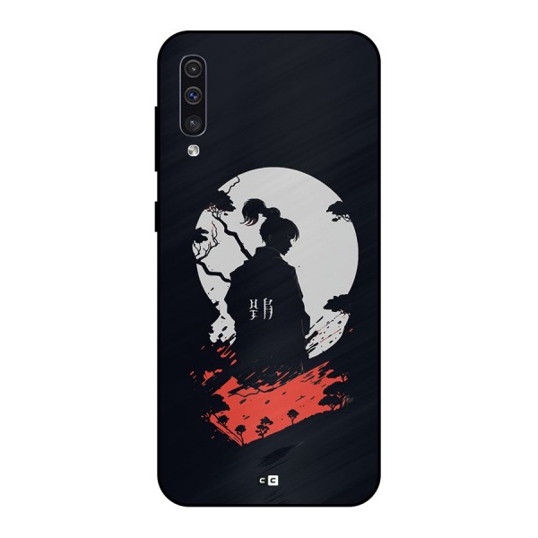 Japanese Warrior Metal Back Case for Galaxy A50