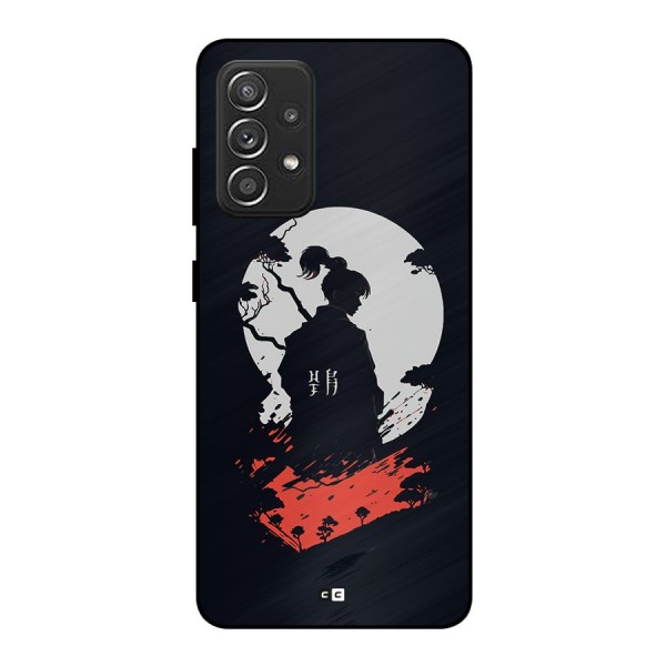 Japanese Warrior Metal Back Case for Galaxy A52