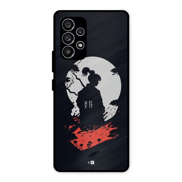 Japanese Warrior Metal Back Case for Galaxy A53 5G