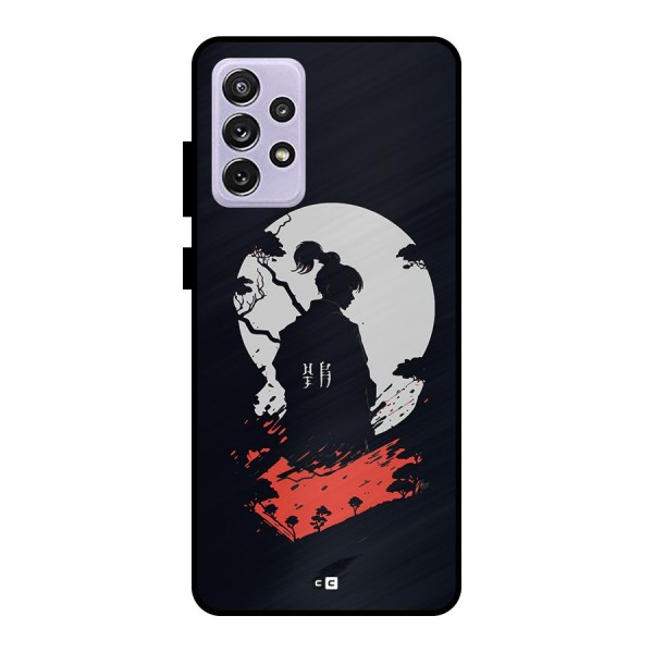 Japanese Warrior Metal Back Case for Galaxy A72