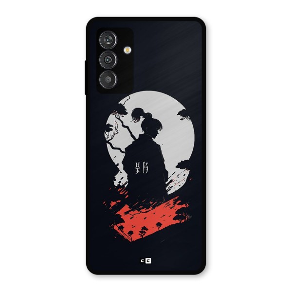 Japanese Warrior Metal Back Case for Galaxy F13