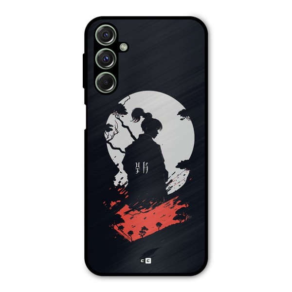 Japanese Warrior Metal Back Case for Galaxy F34