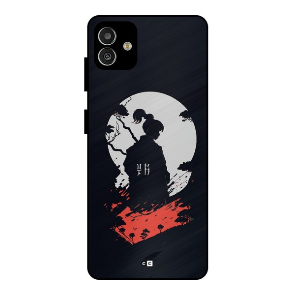 Japanese Warrior Metal Back Case for Galaxy M13 5G