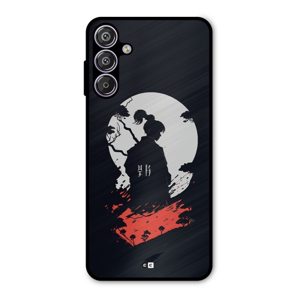 Japanese Warrior Metal Back Case for Galaxy M15