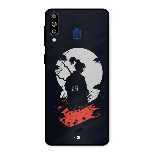 Japanese Warrior Metal Back Case for Galaxy M30