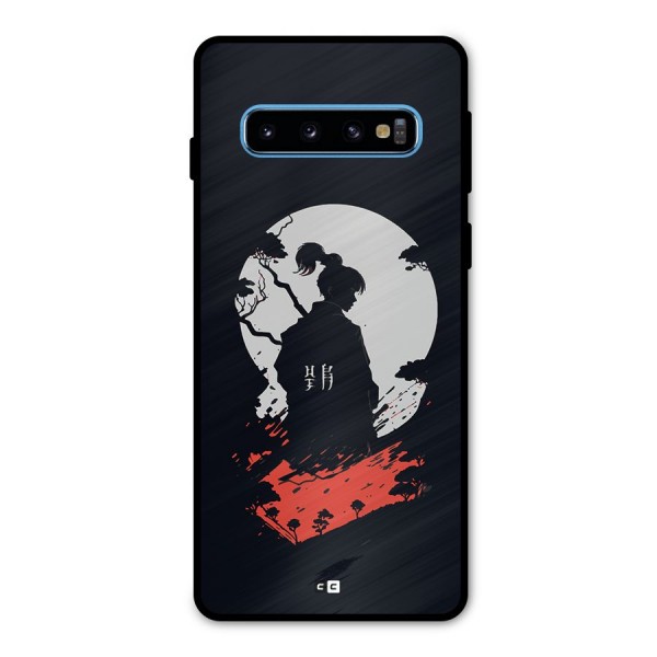 Japanese Warrior Metal Back Case for Galaxy S10