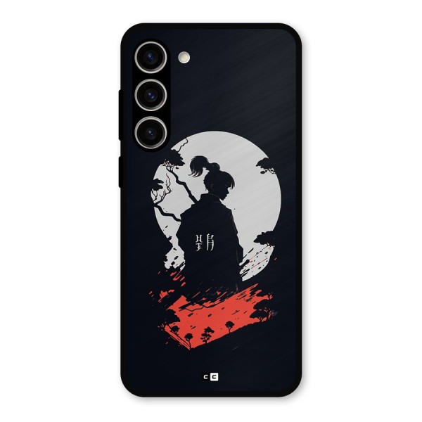 Japanese Warrior Metal Back Case for Galaxy S23 Plus