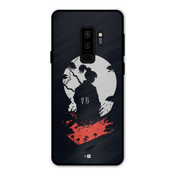 Japanese Warrior Metal Back Case for Galaxy S9 Plus