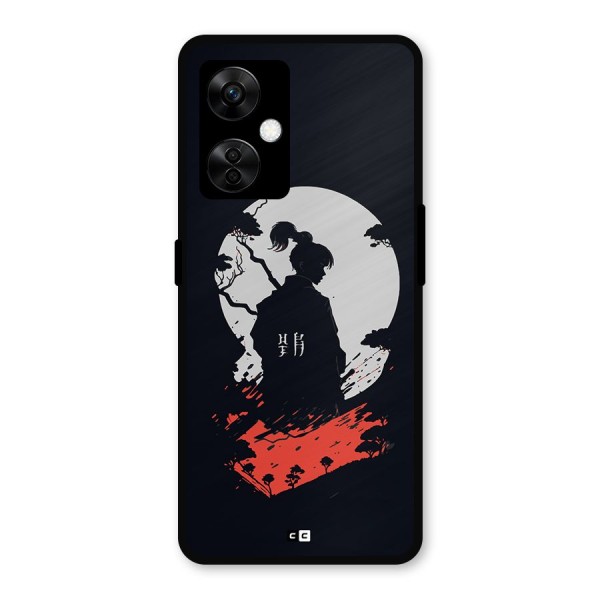 Japanese Warrior Metal Back Case for OnePlus Nord CE 3 Lite