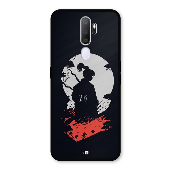 Japanese Warrior Metal Back Case for Oppo A9 (2020)