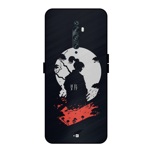 Japanese Warrior Metal Back Case for Oppo Reno2 Z