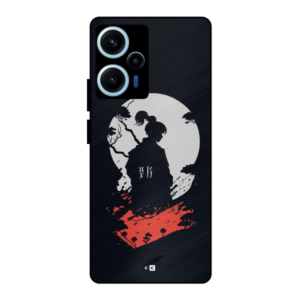 Japanese Warrior Metal Back Case for Poco F5