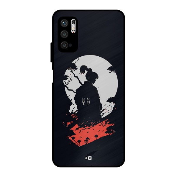 Japanese Warrior Metal Back Case for Poco M3 Pro 5G