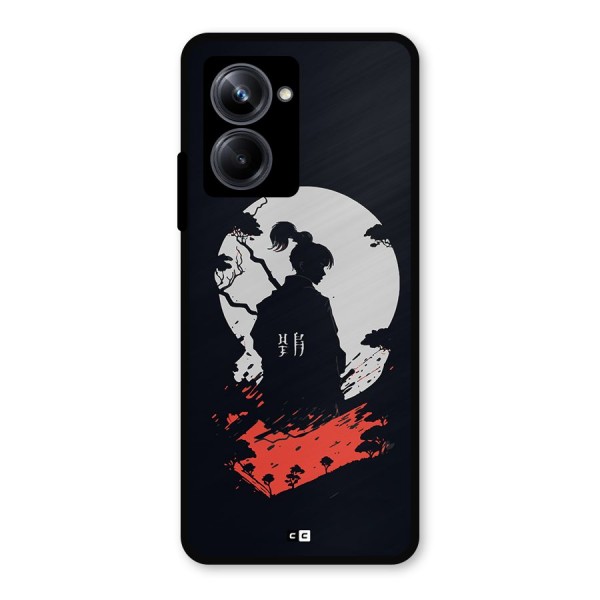 Japanese Warrior Metal Back Case for Realme 10 Pro