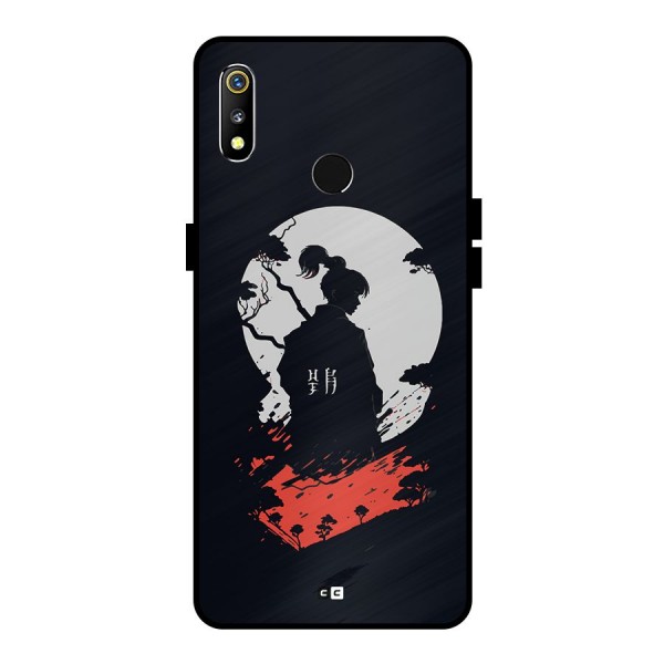 Japanese Warrior Metal Back Case for Realme 3