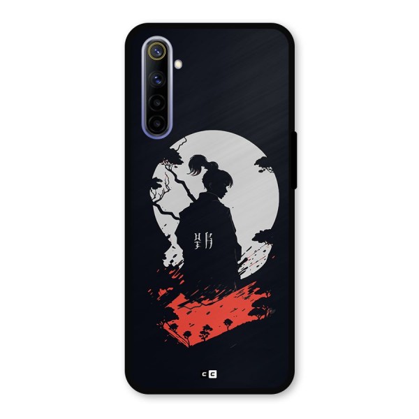 Japanese Warrior Metal Back Case for Realme 6