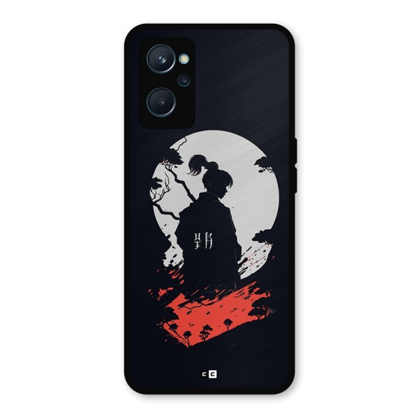 Japanese Warrior Metal Back Case for Realme 9i