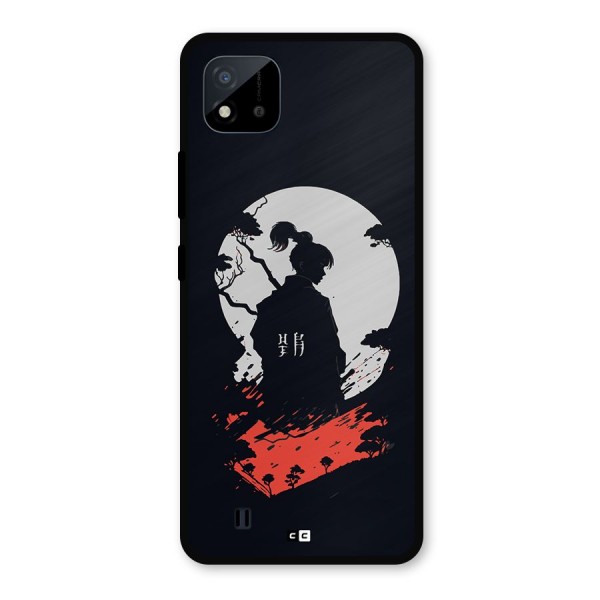 Japanese Warrior Metal Back Case for Realme C11 2021