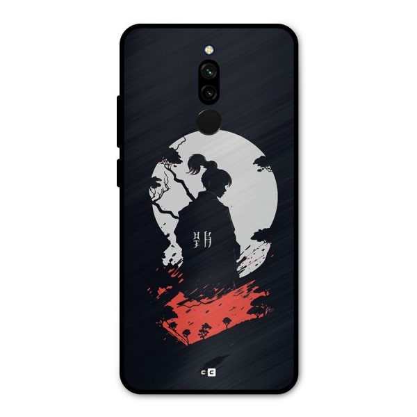 Japanese Warrior Metal Back Case for Redmi 8