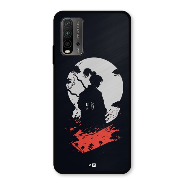 Japanese Warrior Metal Back Case for Redmi 9 Power