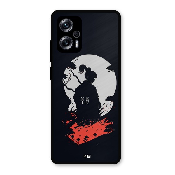 Japanese Warrior Metal Back Case for Redmi K50i