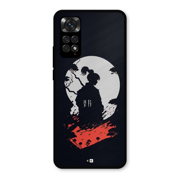 Japanese Warrior Metal Back Case for Redmi Note 11