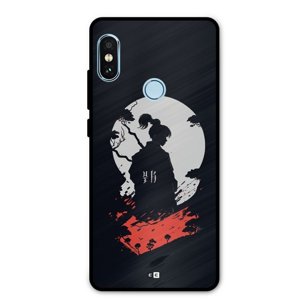 Japanese Warrior Metal Back Case for Redmi Note 5 Pro