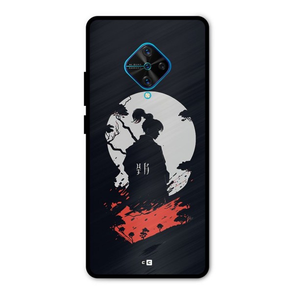 Japanese Warrior Metal Back Case for Vivo S1 Pro