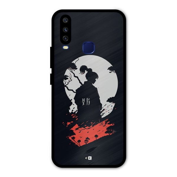 Japanese Warrior Metal Back Case for Vivo U10