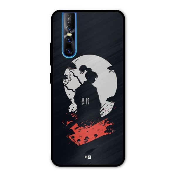 Japanese Warrior Metal Back Case for Vivo V15 Pro