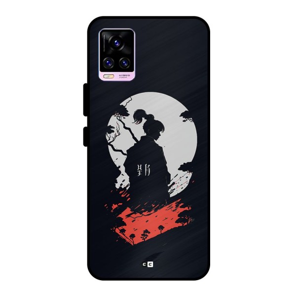 Japanese Warrior Metal Back Case for Vivo V20 Pro