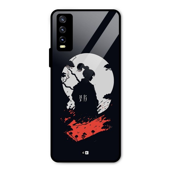 Japanese Warrior Metal Back Case for Vivo Y20 2021