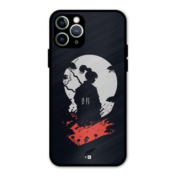 Japanese Warrior Metal Back Case for iPhone 11 Pro Max