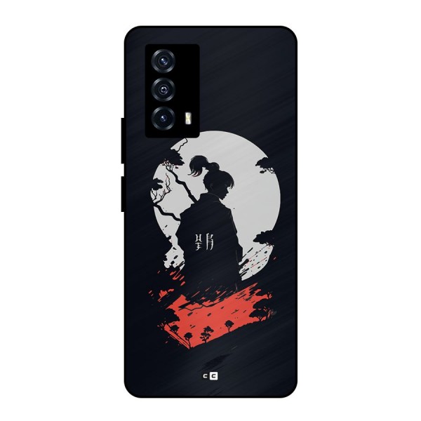 Japanese Warrior Metal Back Case for iQOO Z5