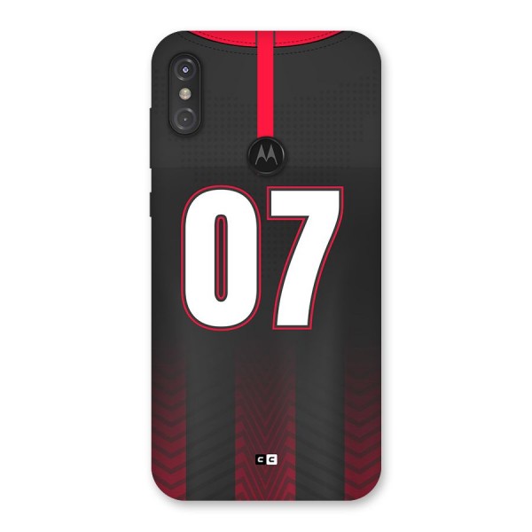 Jersy No 7 Back Case for Motorola One Power