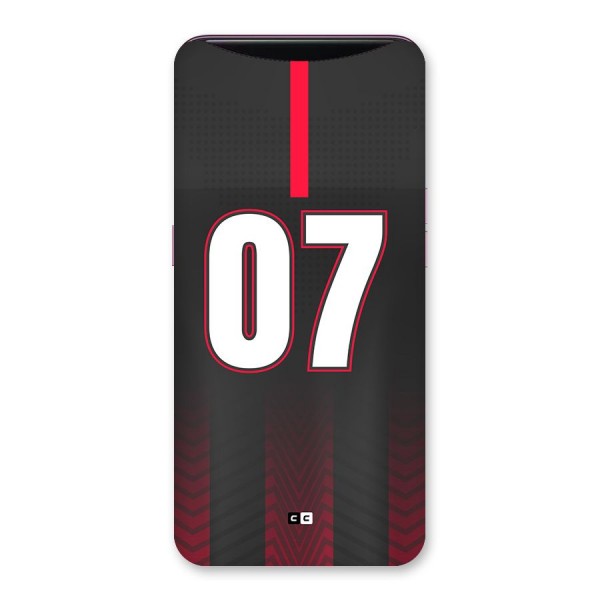 Jersy No 7 Back Case for Oppo Find X