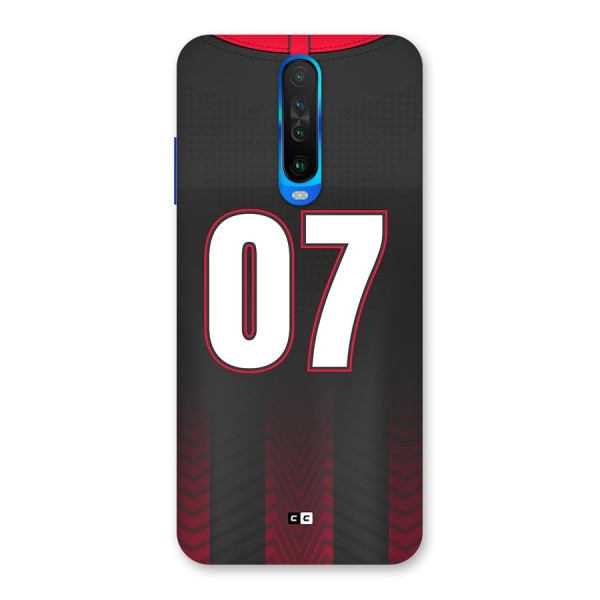 Jersy No 7 Back Case for Poco X2