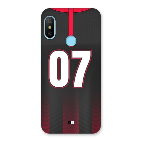 Jersy No 7 Back Case for Redmi 6 Pro