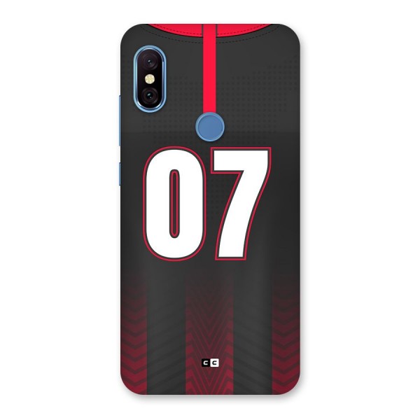 Jersy No 7 Back Case for Redmi Note 6 Pro