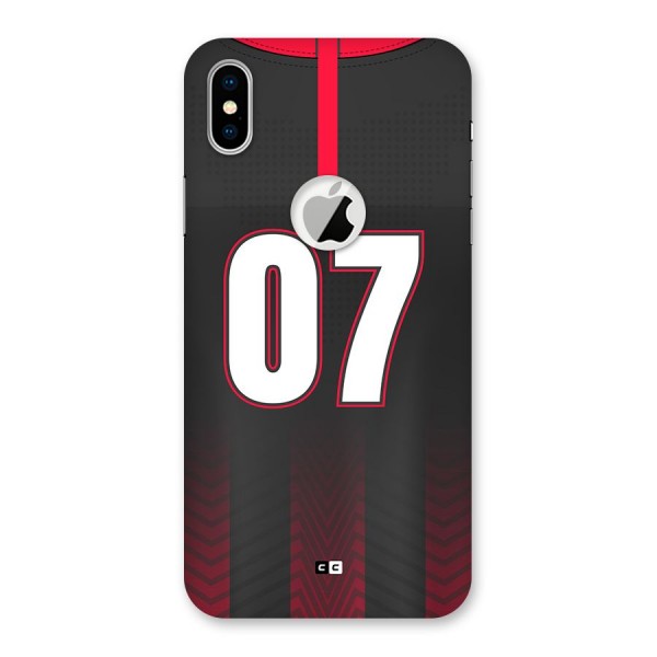 Jersy No 7 Back Case for iPhone XS Logo Cut