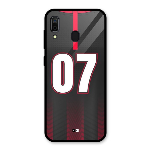 Jersy No 7 Glass Back Case for Galaxy A30