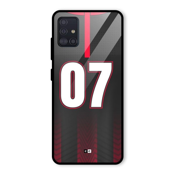 Jersy No 7 Glass Back Case for Galaxy A51