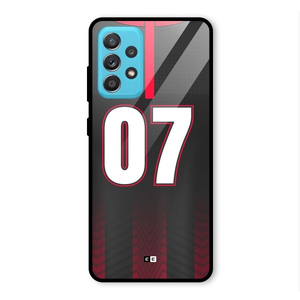 Jersy No 7 Glass Back Case for Galaxy A52