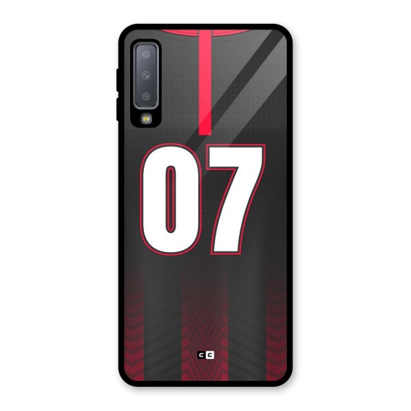 Jersy No 7 Glass Back Case for Galaxy A7 (2018)