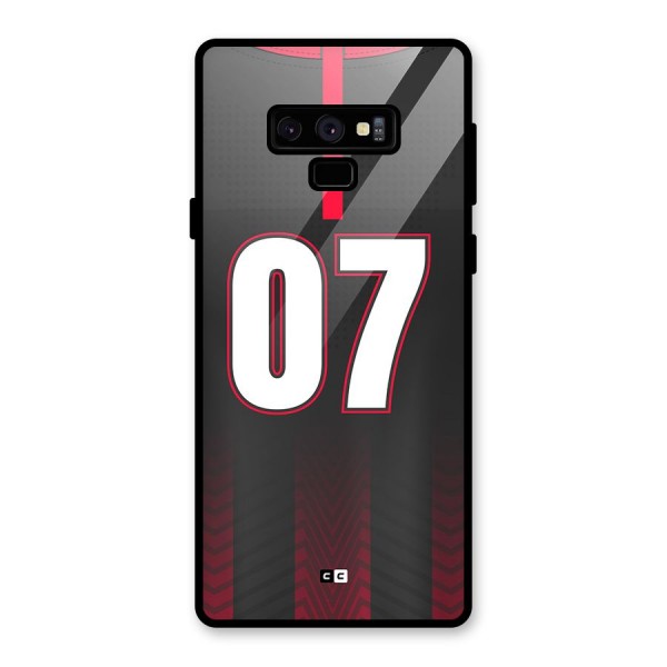 Jersy No 7 Glass Back Case for Galaxy Note 9