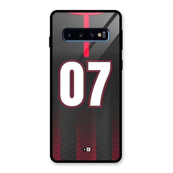 Jersy No 7 Glass Back Case for Galaxy S10