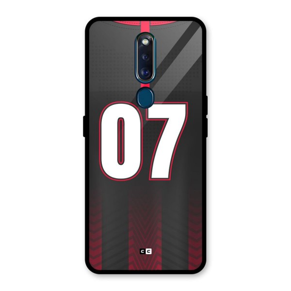 Jersy No 7 Glass Back Case for Oppo F11 Pro