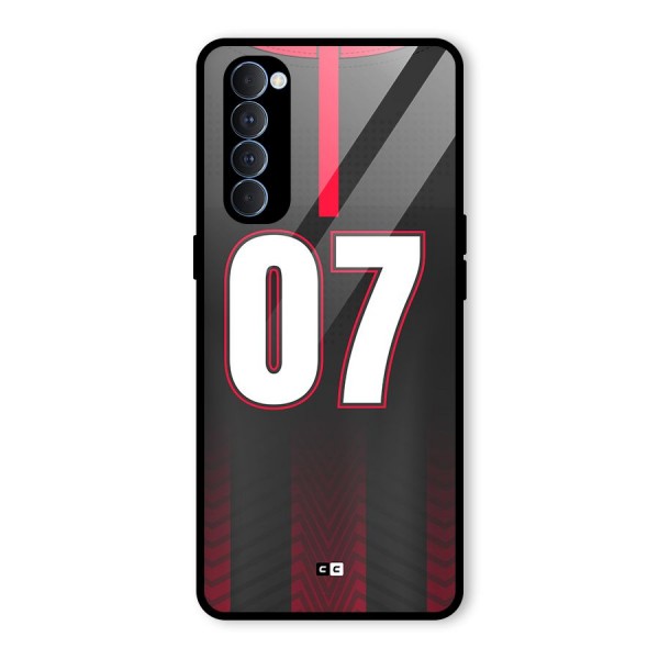 Jersy No 7 Glass Back Case for Oppo Reno4 Pro