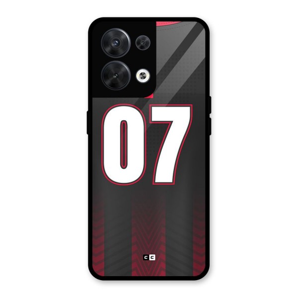 Jersy No 7 Glass Back Case for Oppo Reno8 5G